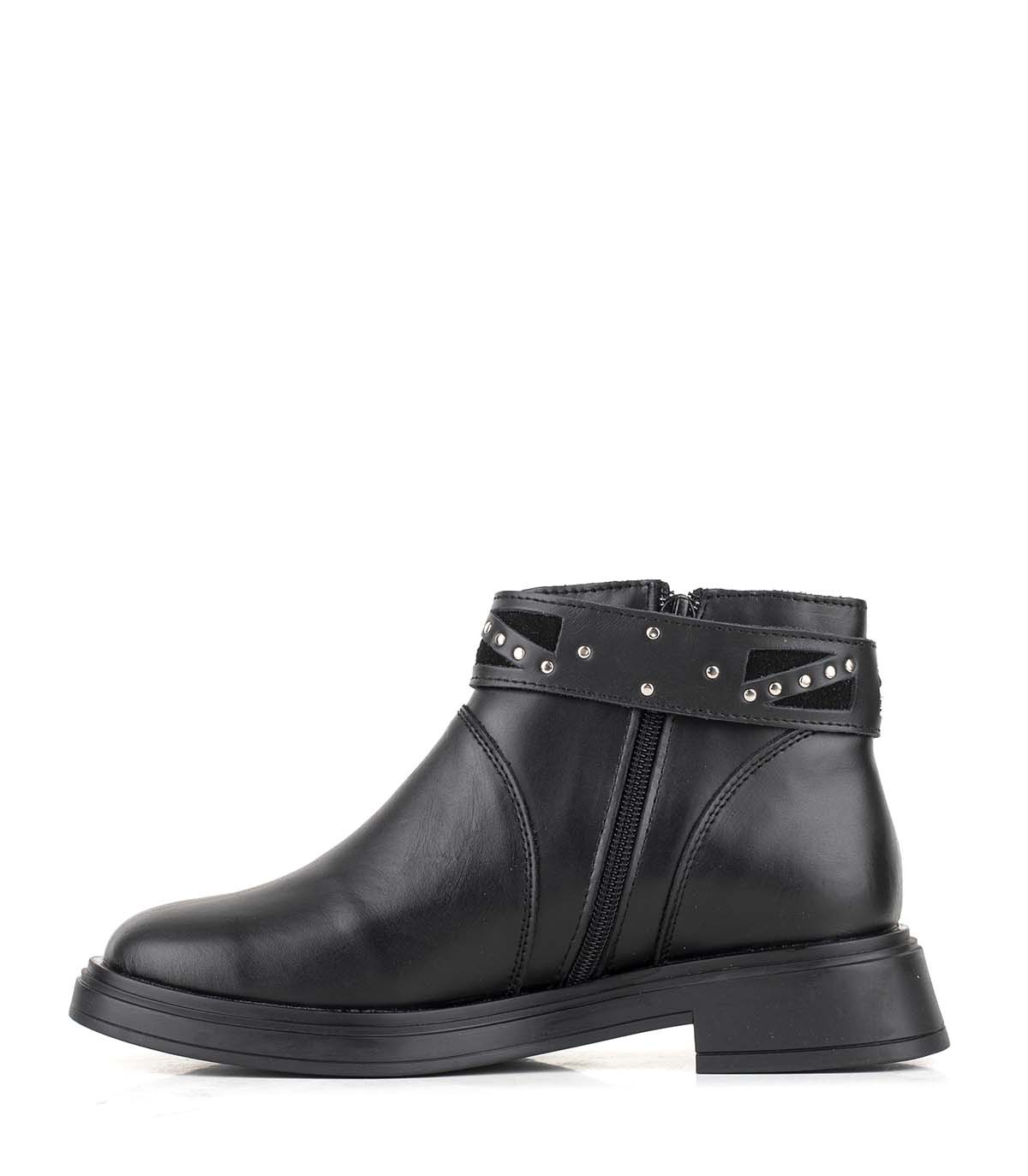 Botas caña baja de cuero con cinta desmontable Batistella — imagen 3
