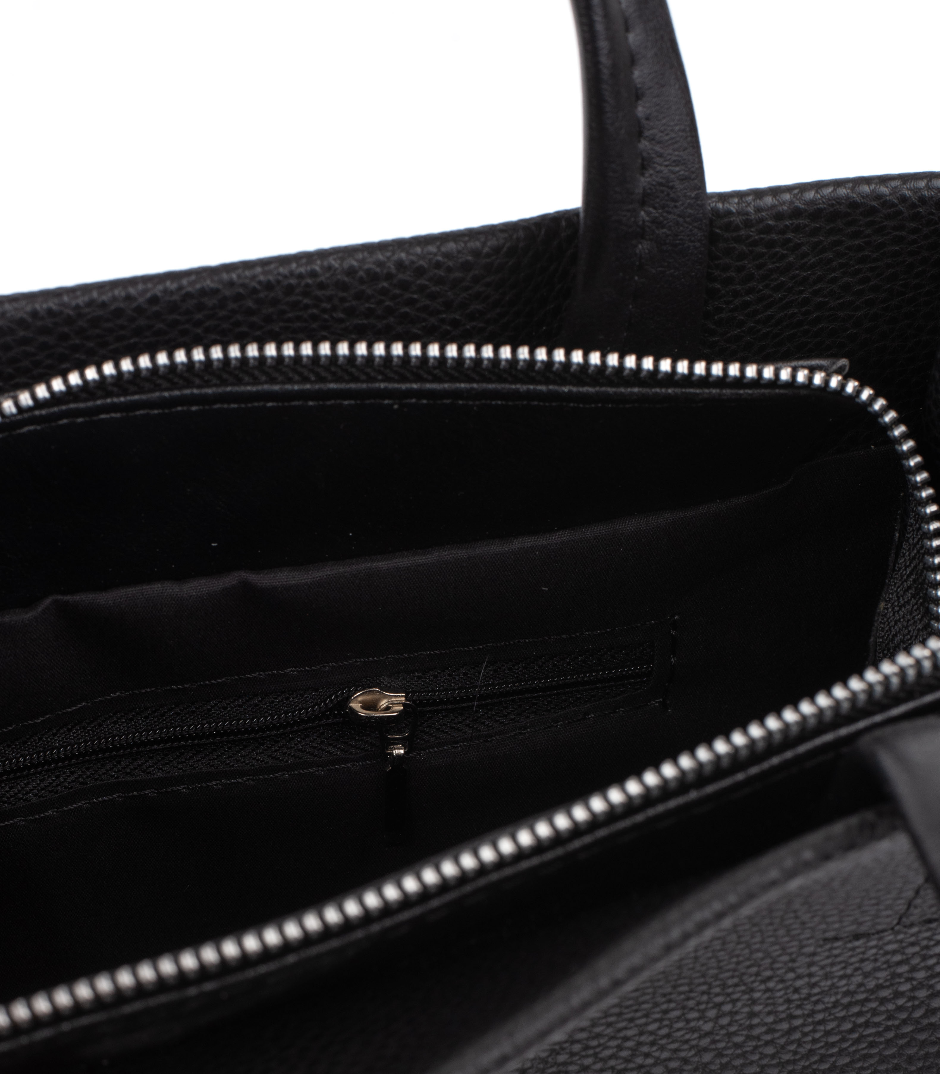 Cartera simil cuero con manijas cortas — imagen 5