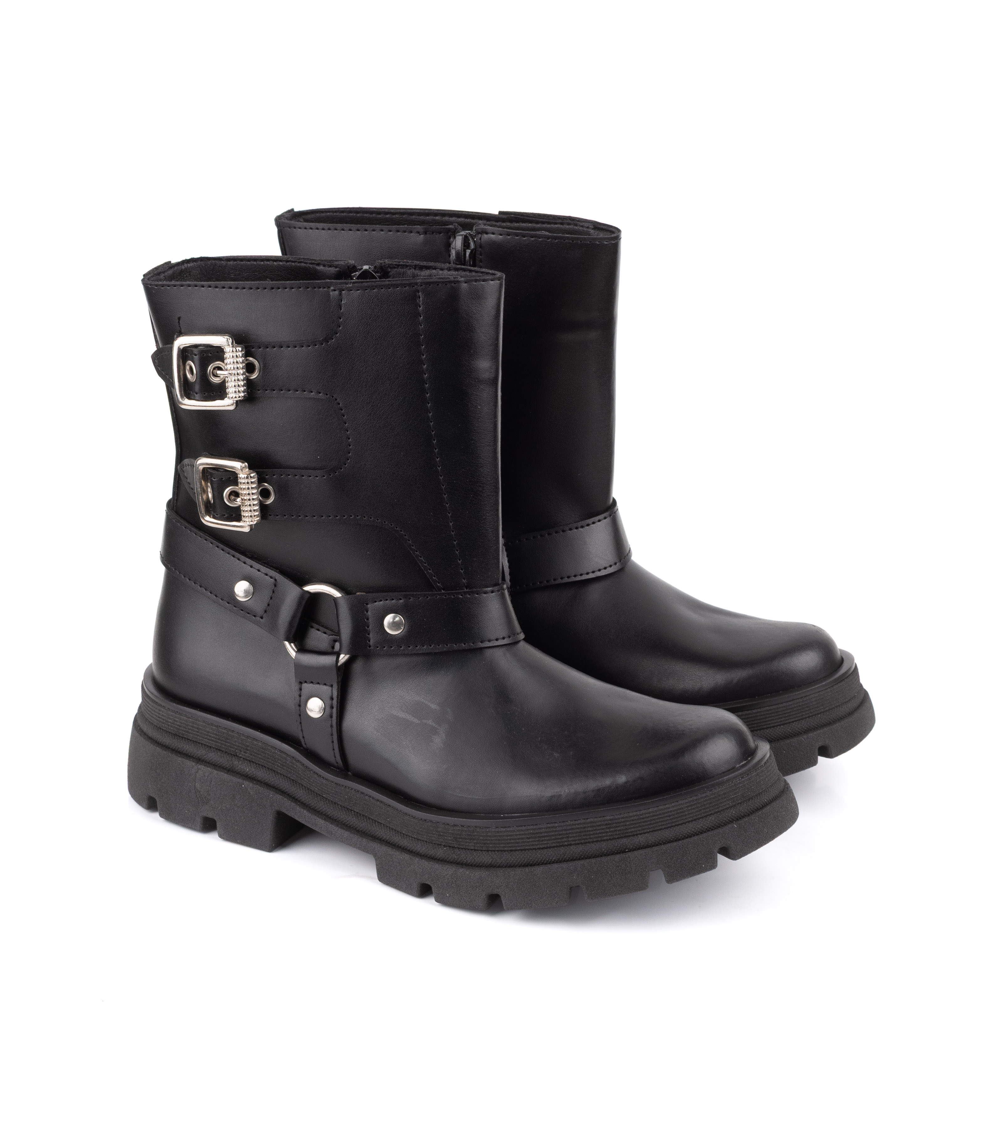 Borcego en simil cuero con hebillas y base chunky Batistella — imagen 5