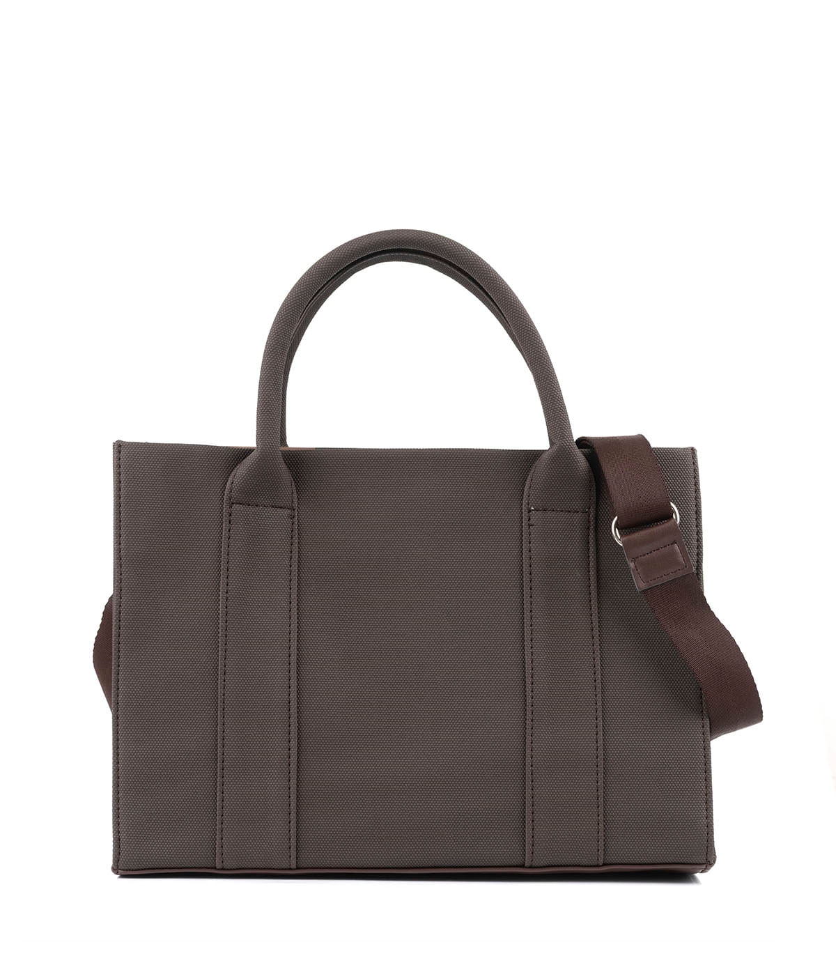 Cartera de tela con manijas cortas y correa — imagen 3