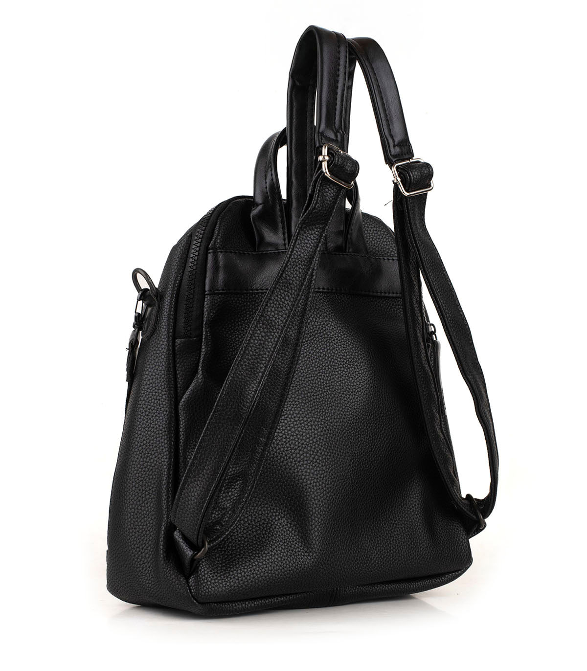 Mochila urbana de simil cuero con bolsillo lateral de Batistella — imagen 3
