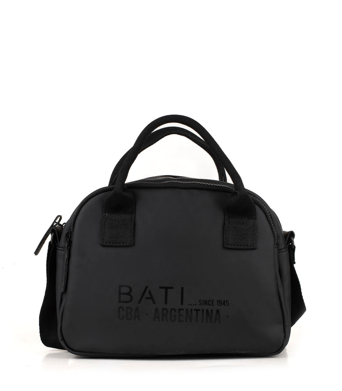 Batistella bandolera de simil cuero con doble compartimento