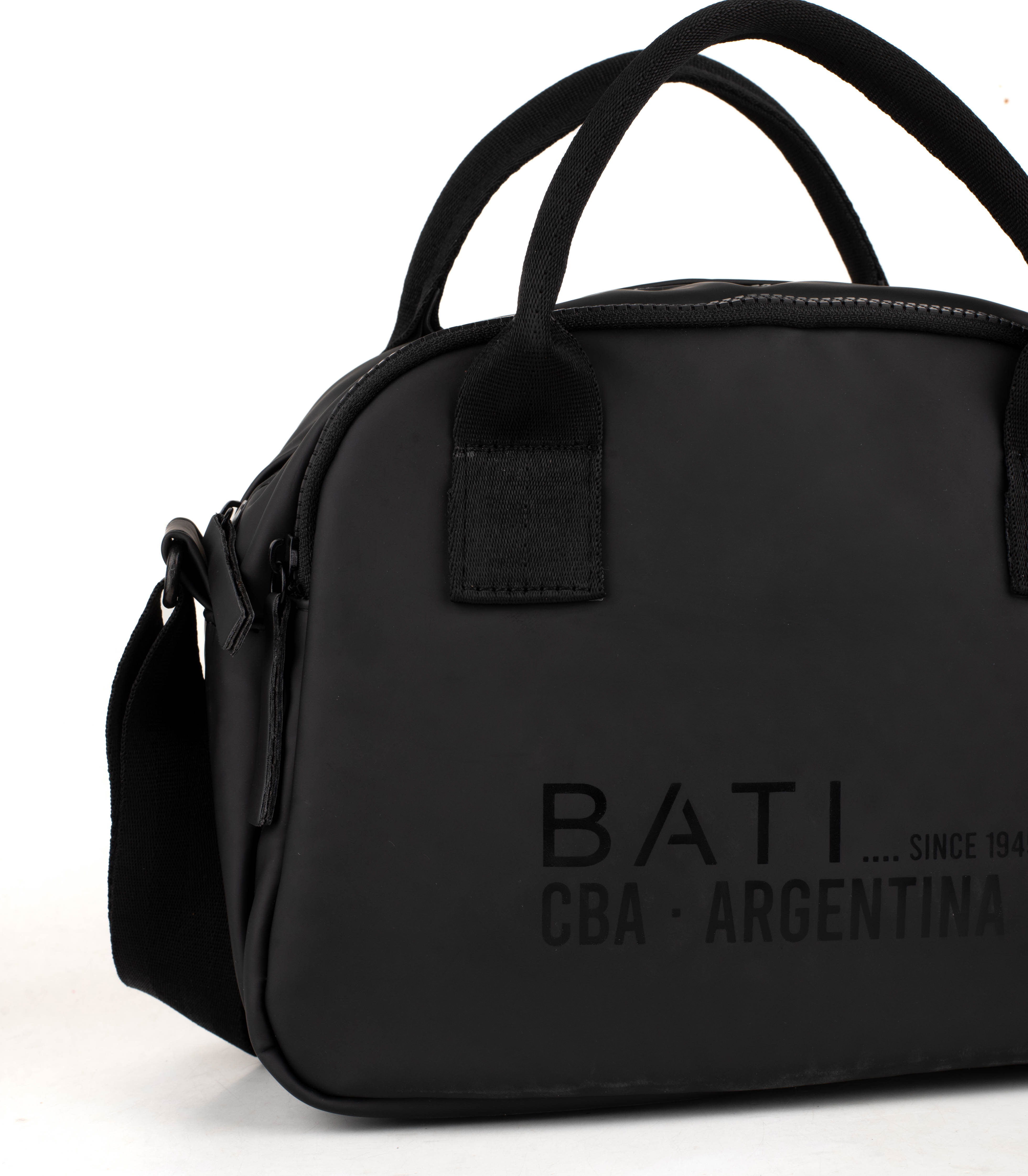 Batistella bandolera de simil cuero con doble compartimento — imagen 4
