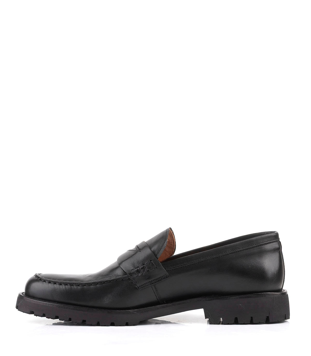 Mocasines de cuero con suela dentada camel Batistella — imagen 2