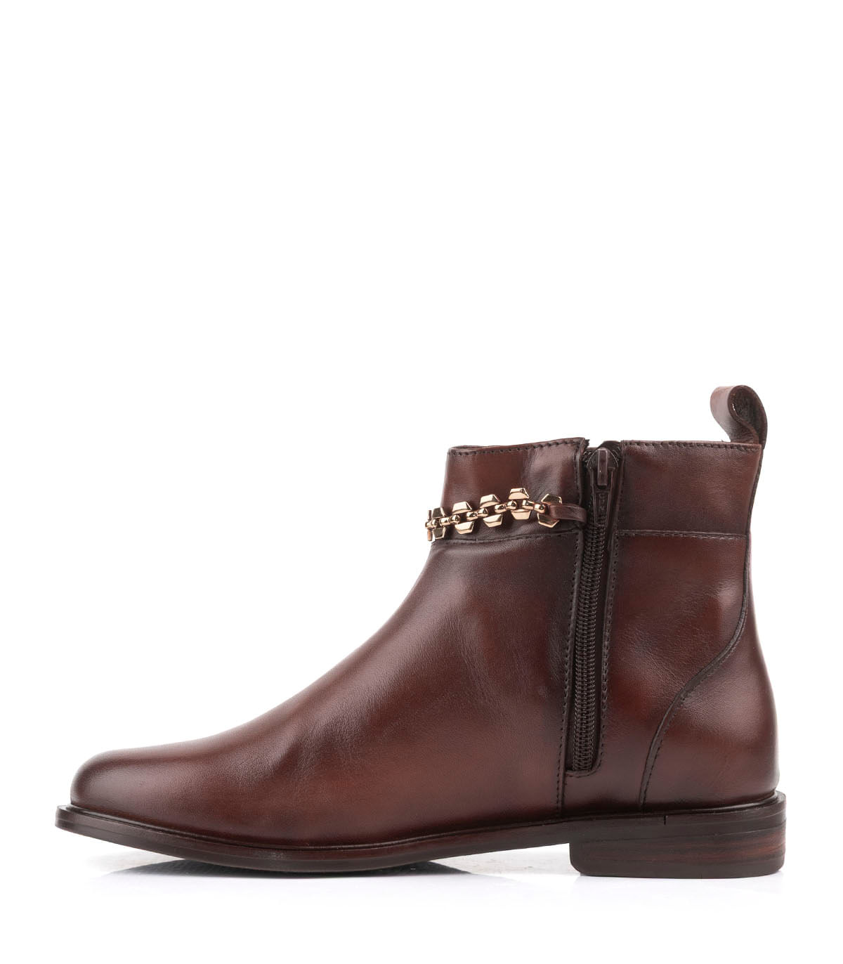 Botas cortas de cuero con detalle de cadena Batistella — imagen 2