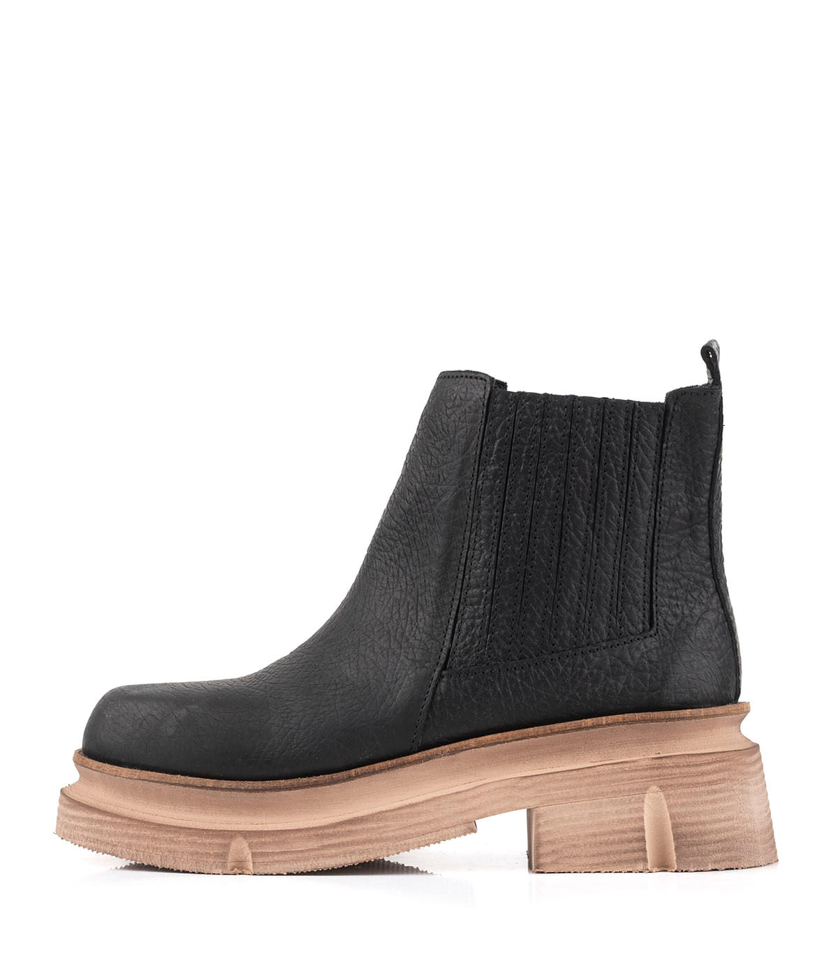 Botas cortas de cuero con plataforma y elástico lateral de Batistella — imagen 2