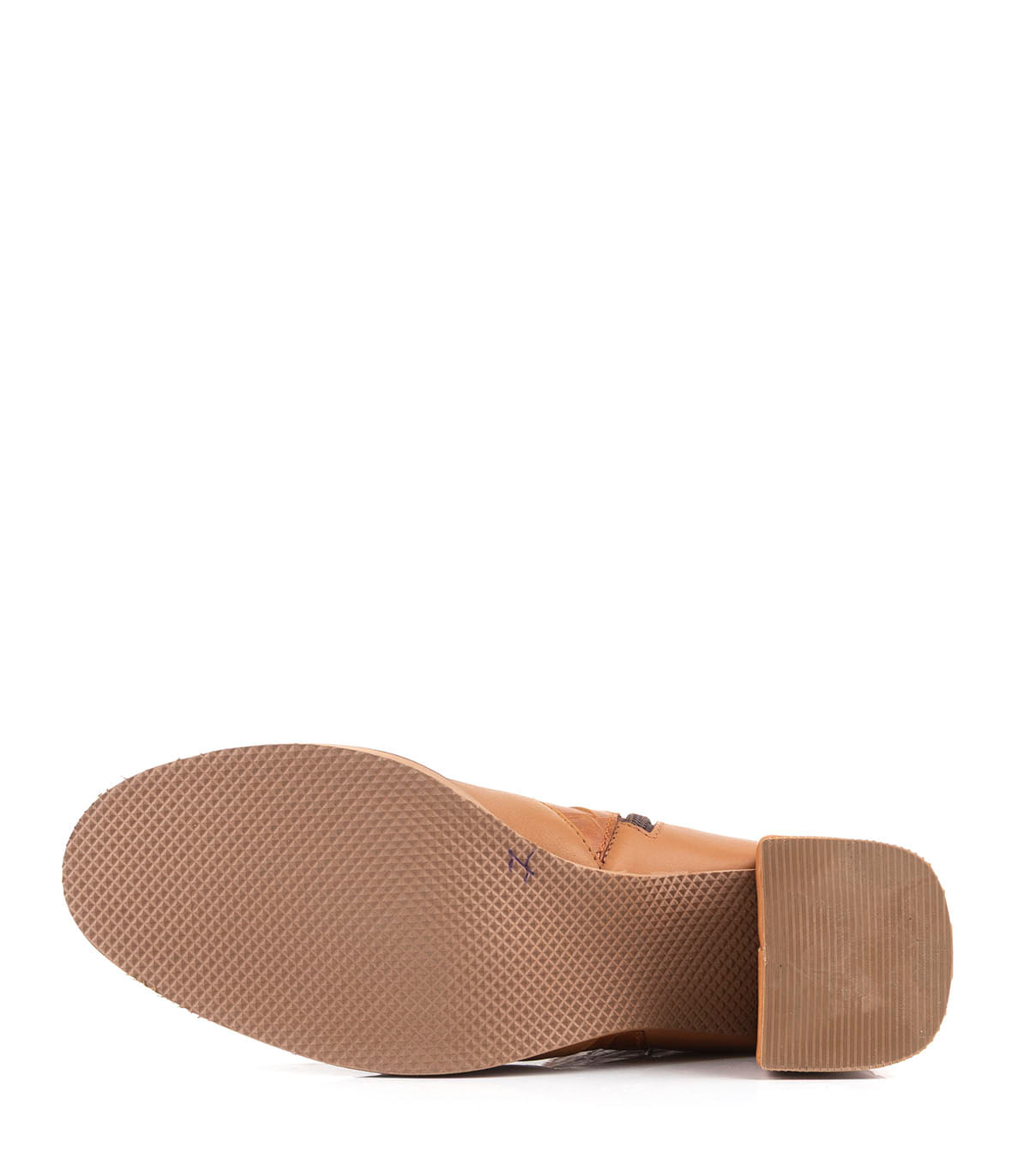 Batistella botas cortas de cuero con taco ancho y detalle texturado — imagen 3