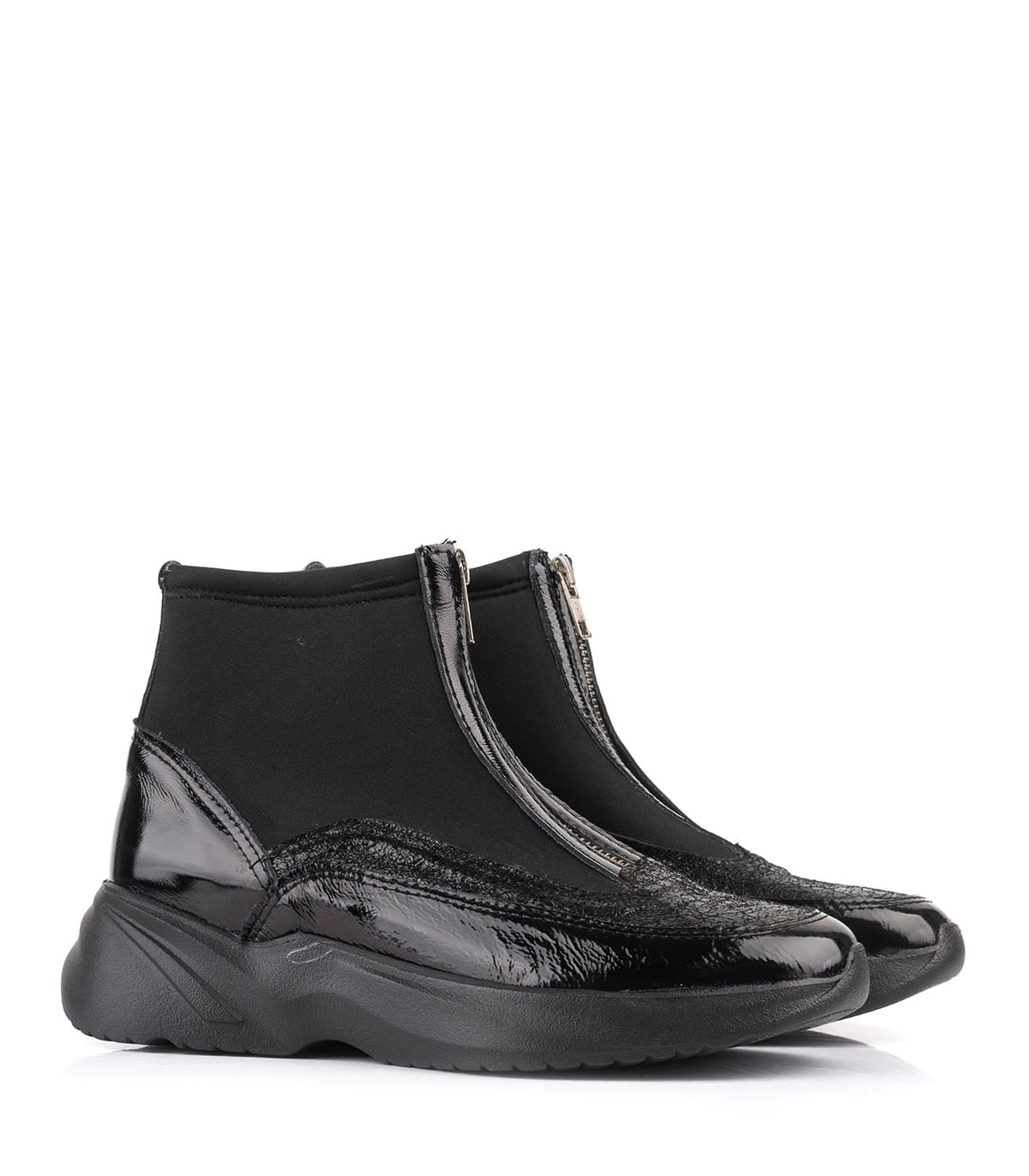 Botas cortas urbanas de cuero con cierre frontal de Batistella — imagen 4