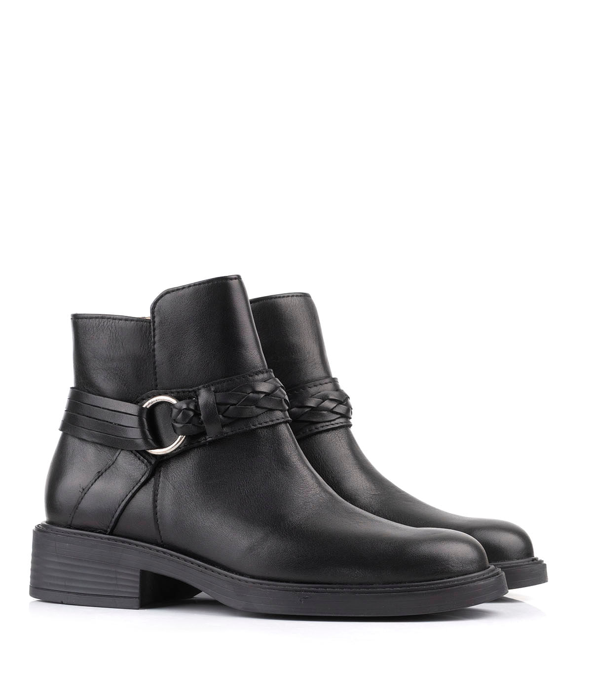 Botas cortas de cuero con detalle trenzado de Batistella — imagen 4