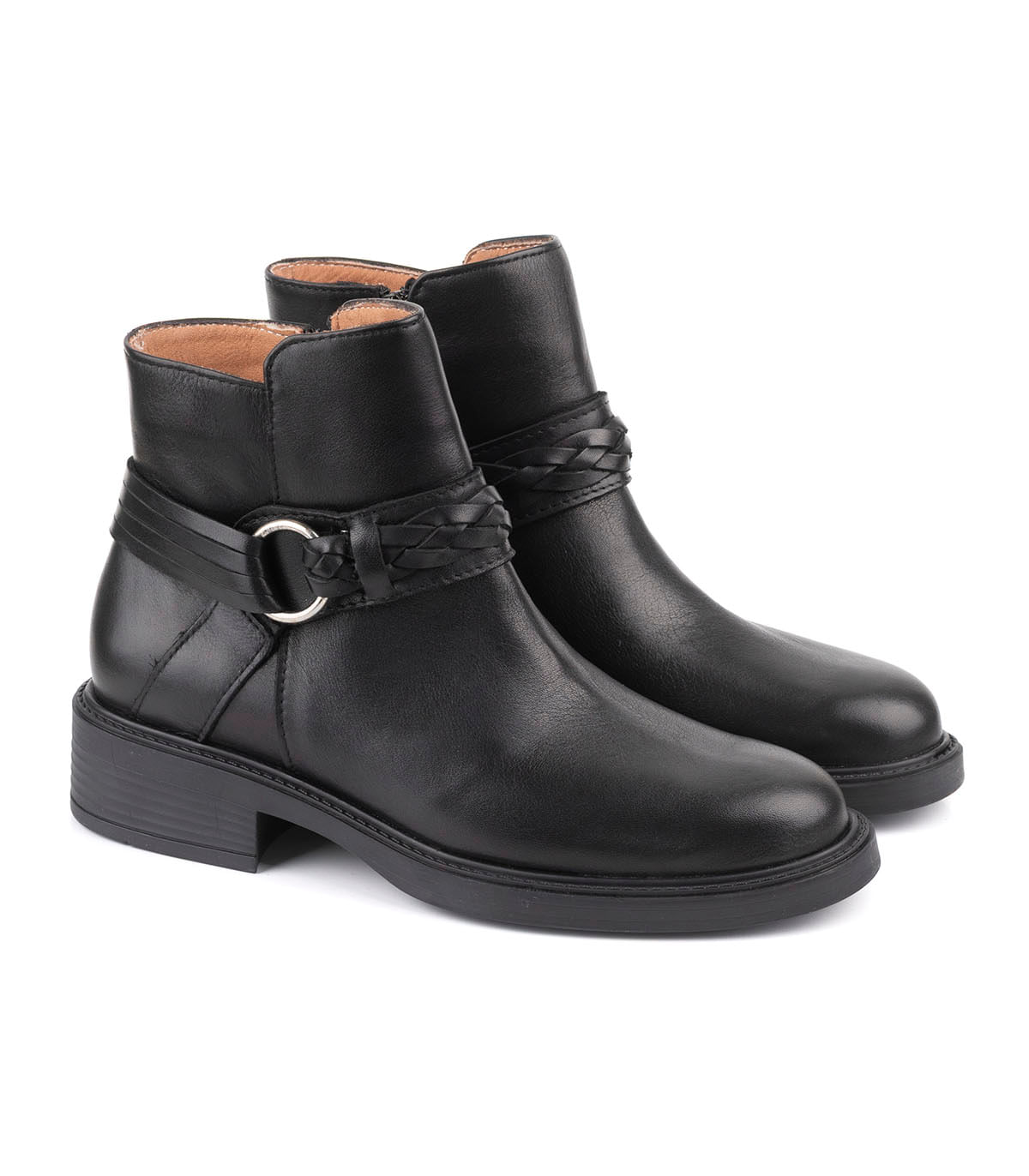 Botas cortas de cuero con detalle trenzado de Batistella — imagen 5