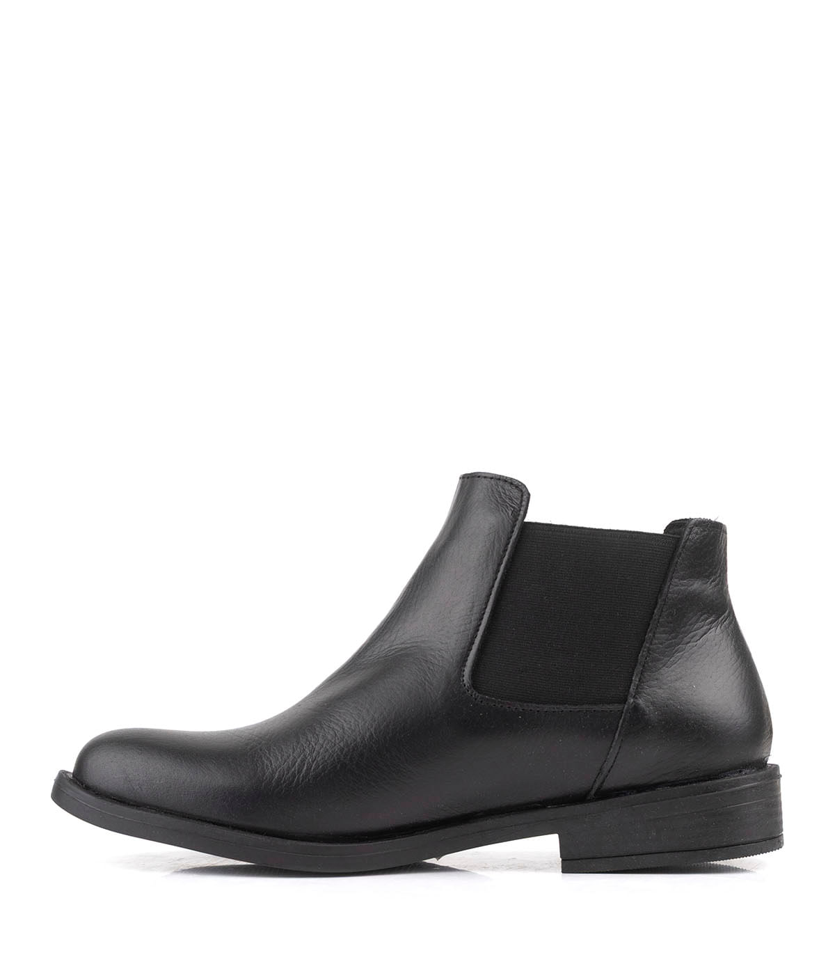 Botas cortas chelsea de cuero con elástico lateral — imagen 2