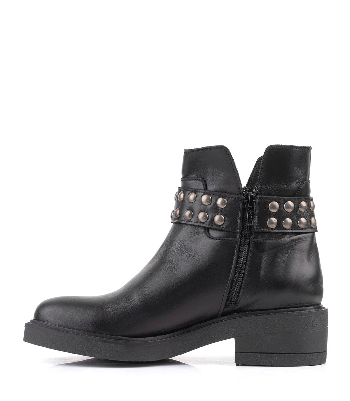 Botas cortas de cuero con detalle de tachas — imagen 2