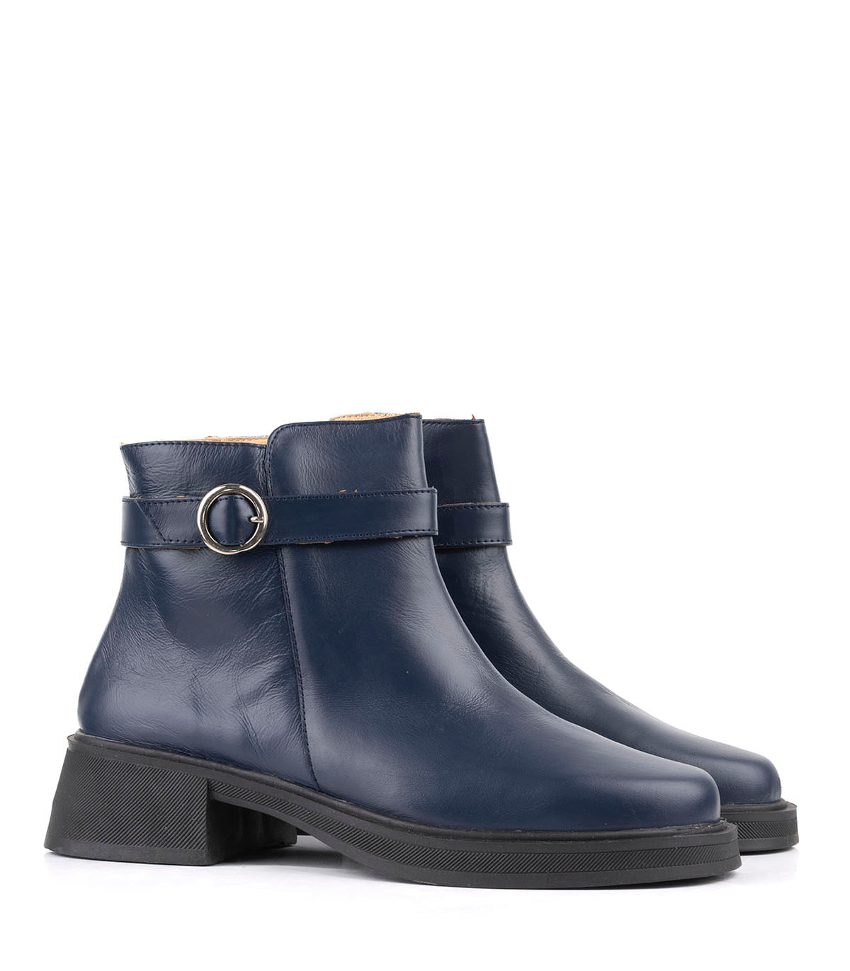 Botas cortas de cuero con hebilla lateral - Batistella — imagen 4