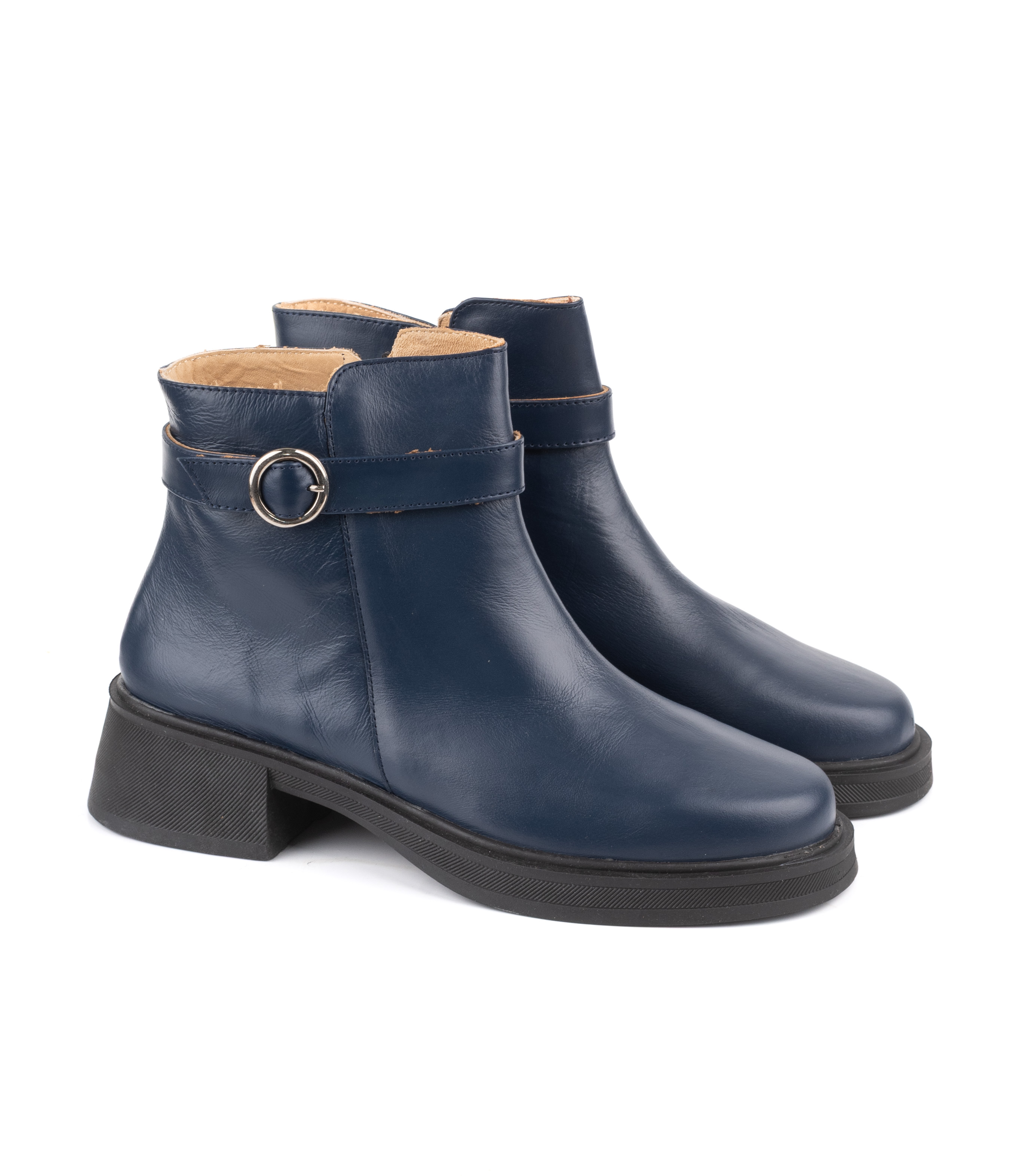 Botas cortas de cuero con hebilla lateral - Batistella — imagen 5