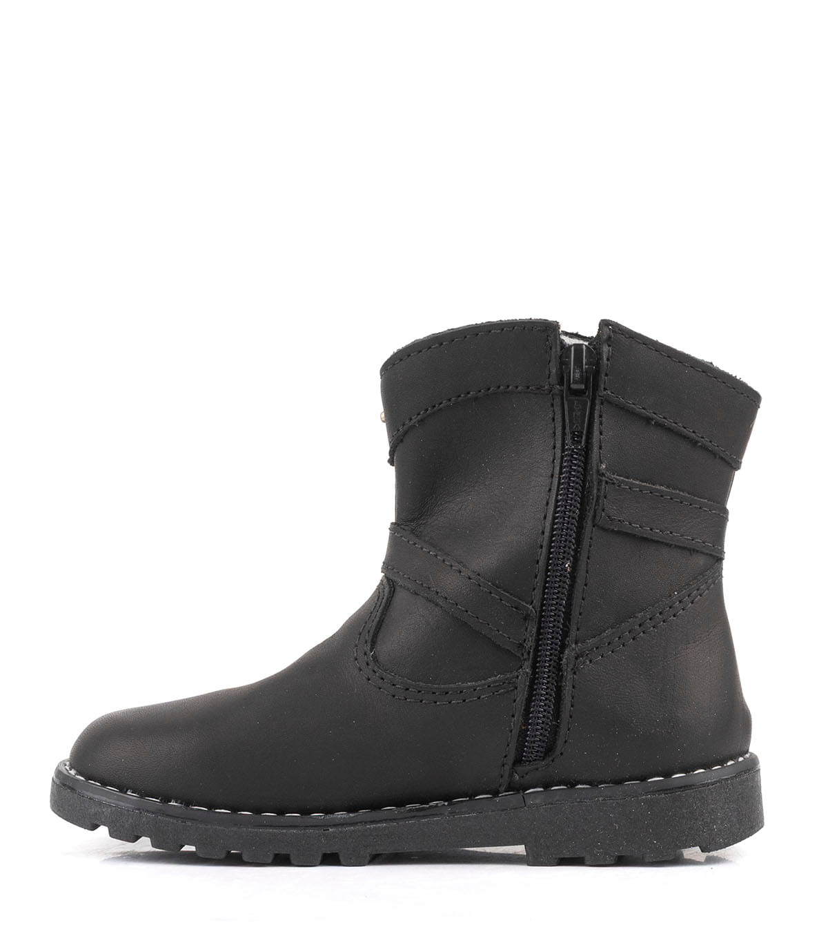 Bota corta infantil de cuero con hebillas — imagen 2