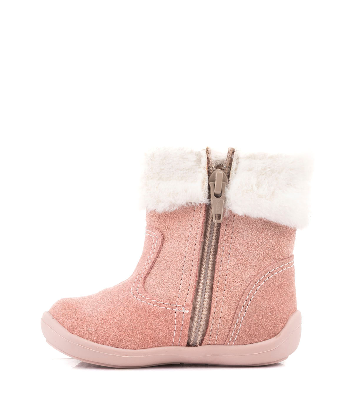 Bota infantil de simil gamuza con abrigo — imagen 2