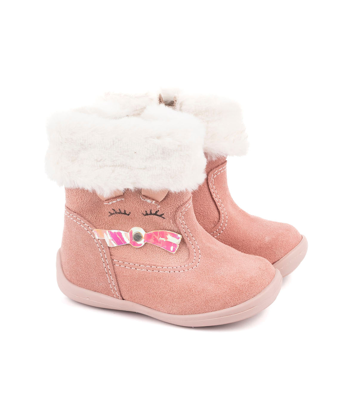Bota infantil de simil gamuza con abrigo — imagen 5