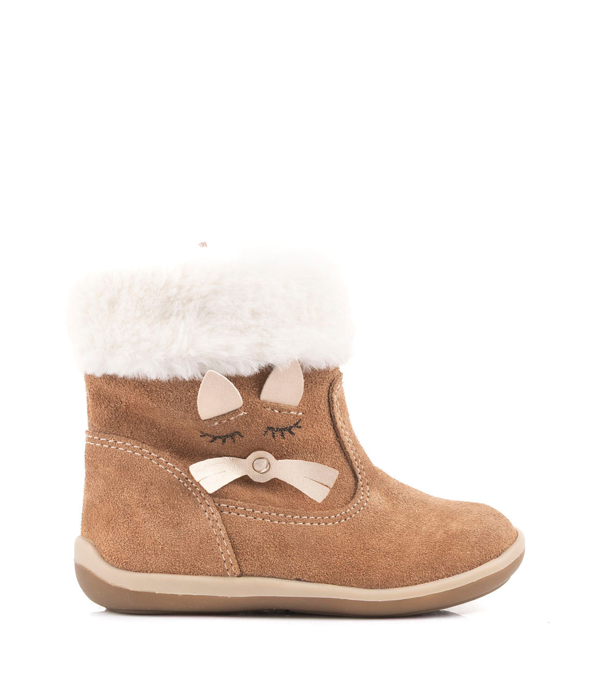 Bota infantil simil gamuza con abrigo - Batistella