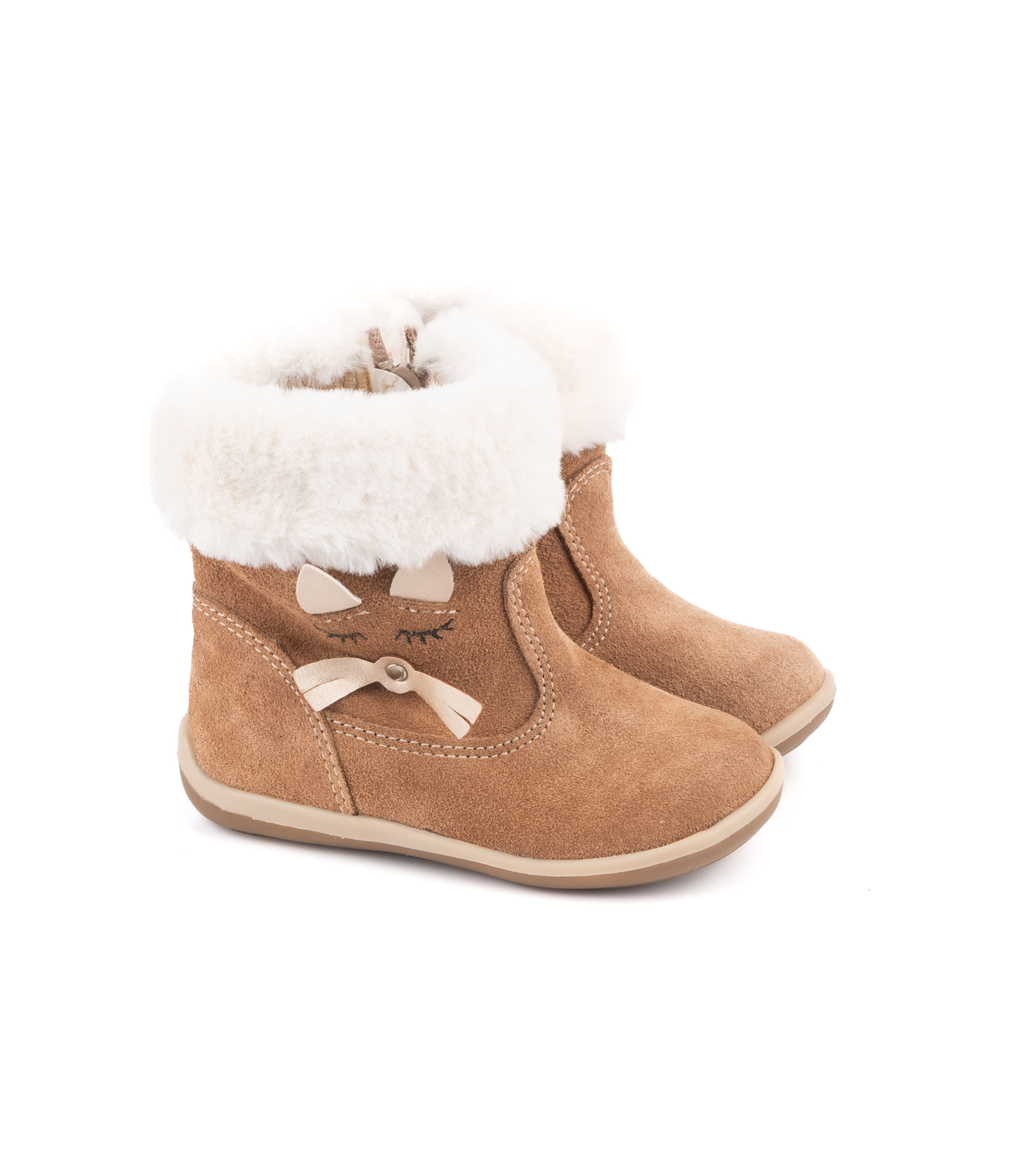 Bota infantil simil gamuza con abrigo - Batistella — imagen 5