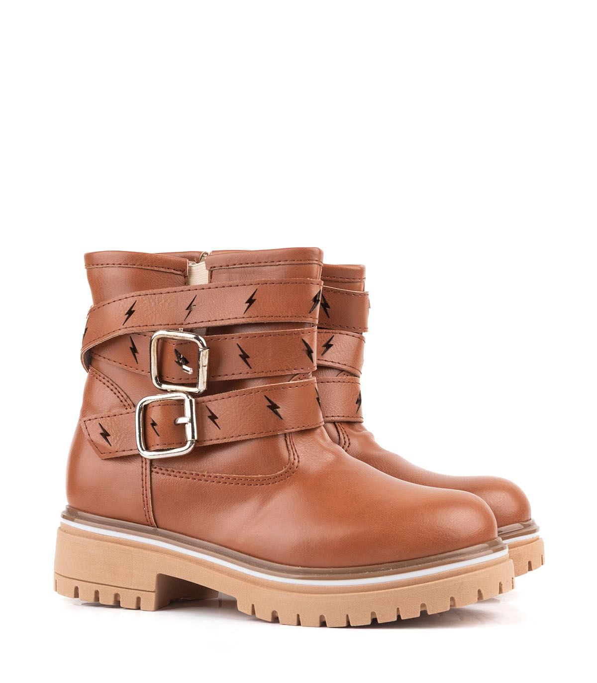 Botas cortas simil cuero con herrajes — imagen 4