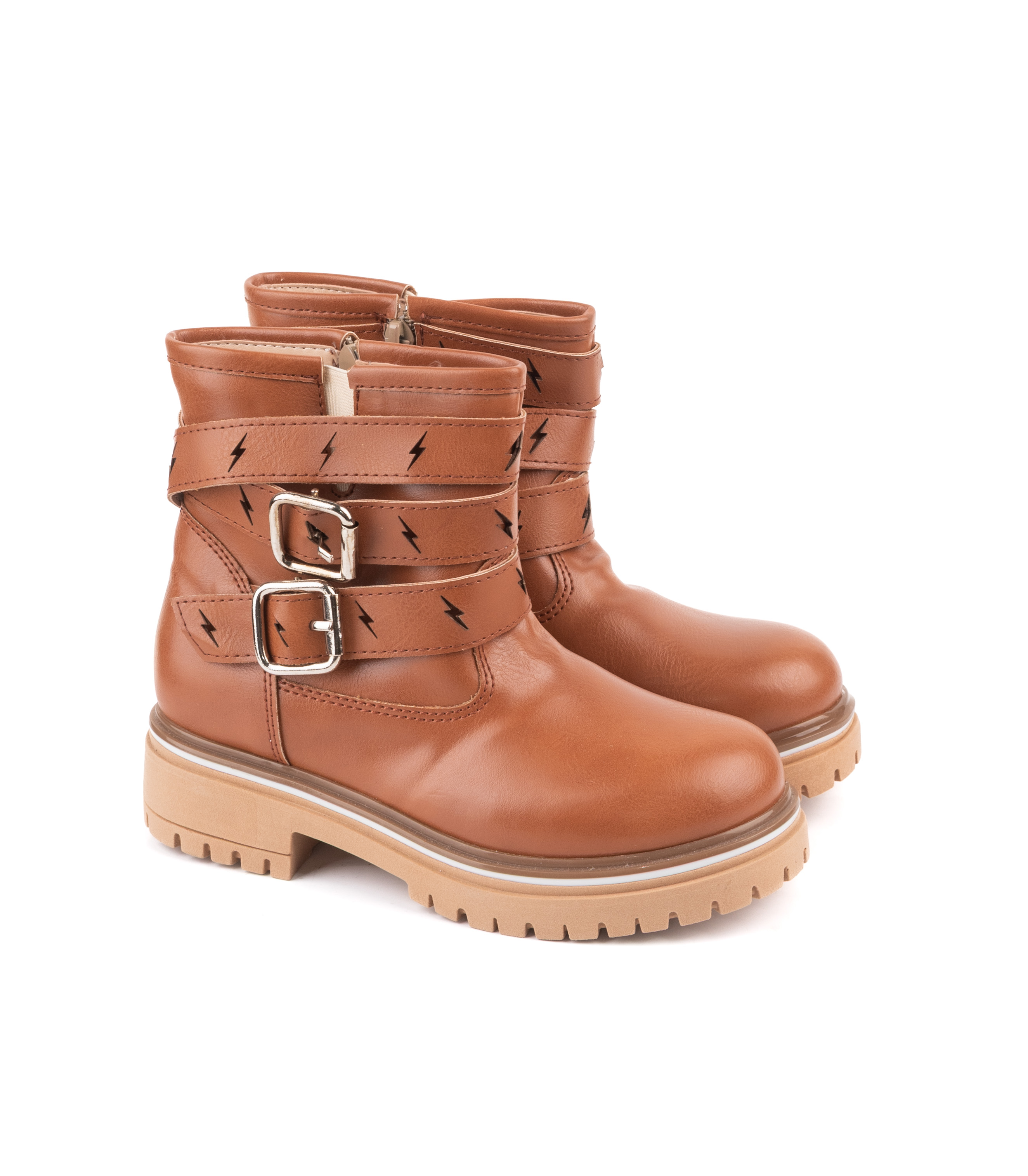 Botas cortas simil cuero con herrajes — imagen 5