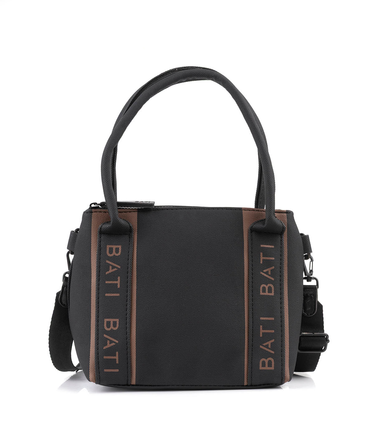 Cartera shopper de tela con correa desmontable Batistella