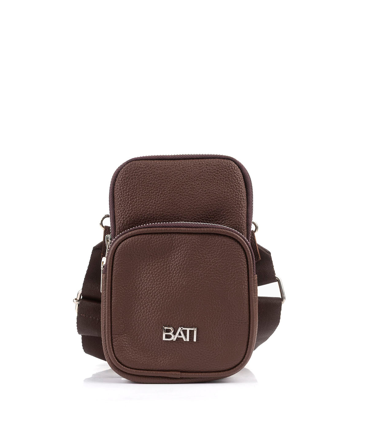 Bandolera compacta de cuero granado - Batistella