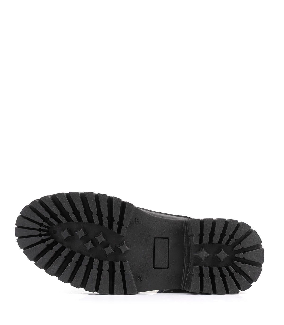 Borcegos de cuero con cordones y suela dentada — imagen 3