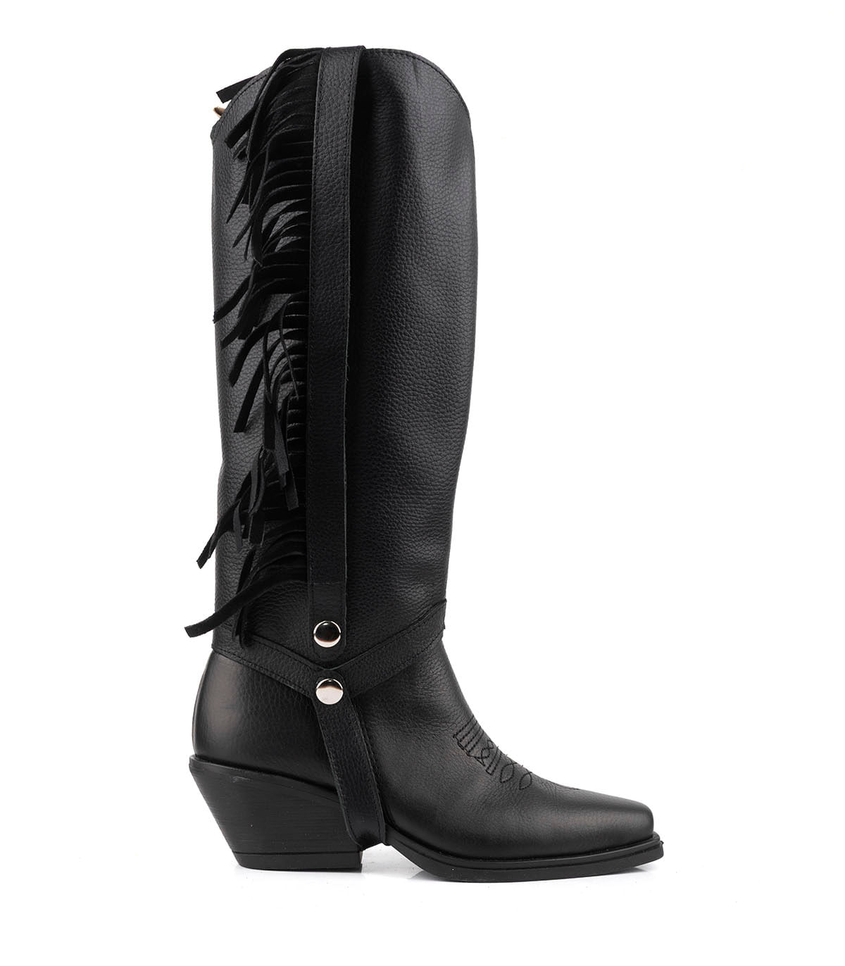 Bota texana alta desmontable con flecos Batistella — imagen 3