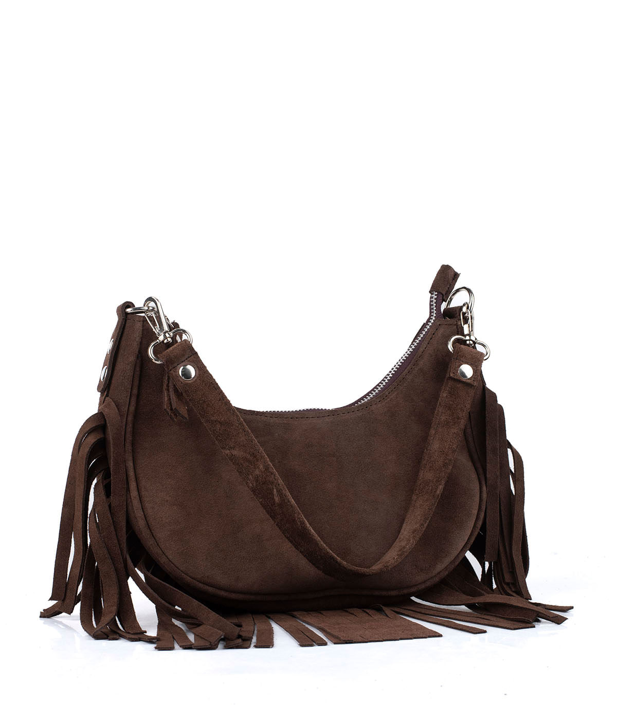 Bandolera de gamuza con flecos — imagen 4