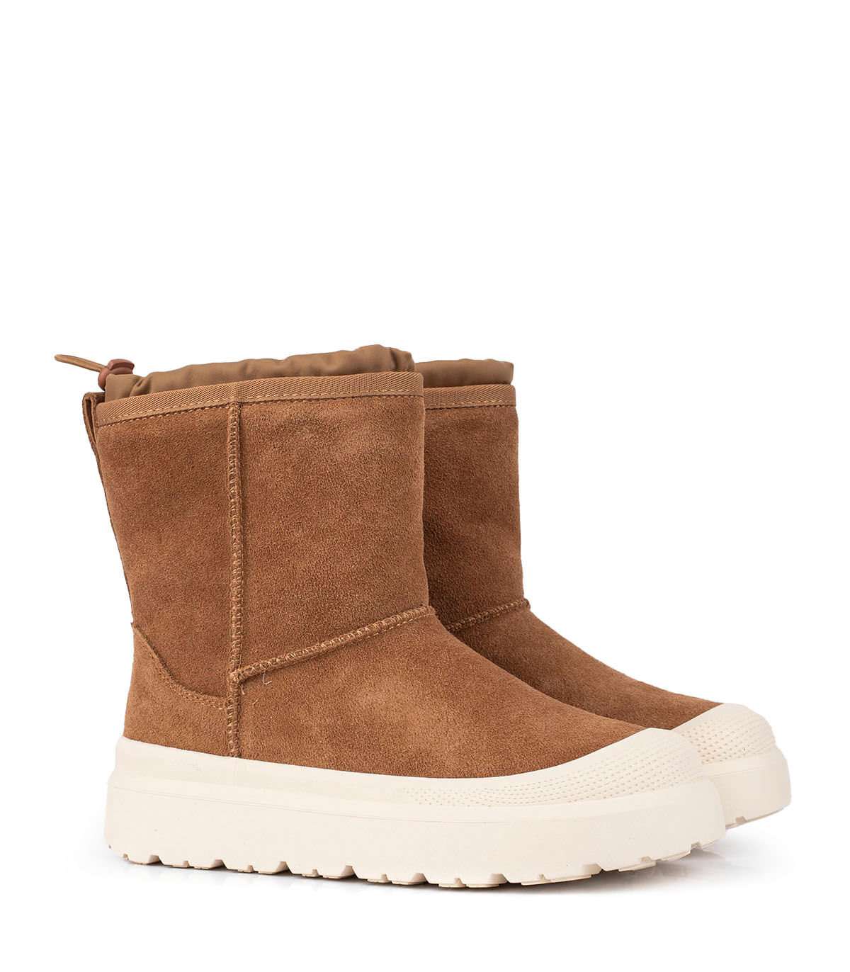 Bota corta de gamuza con plataforma y con interior acolchado — imagen 4