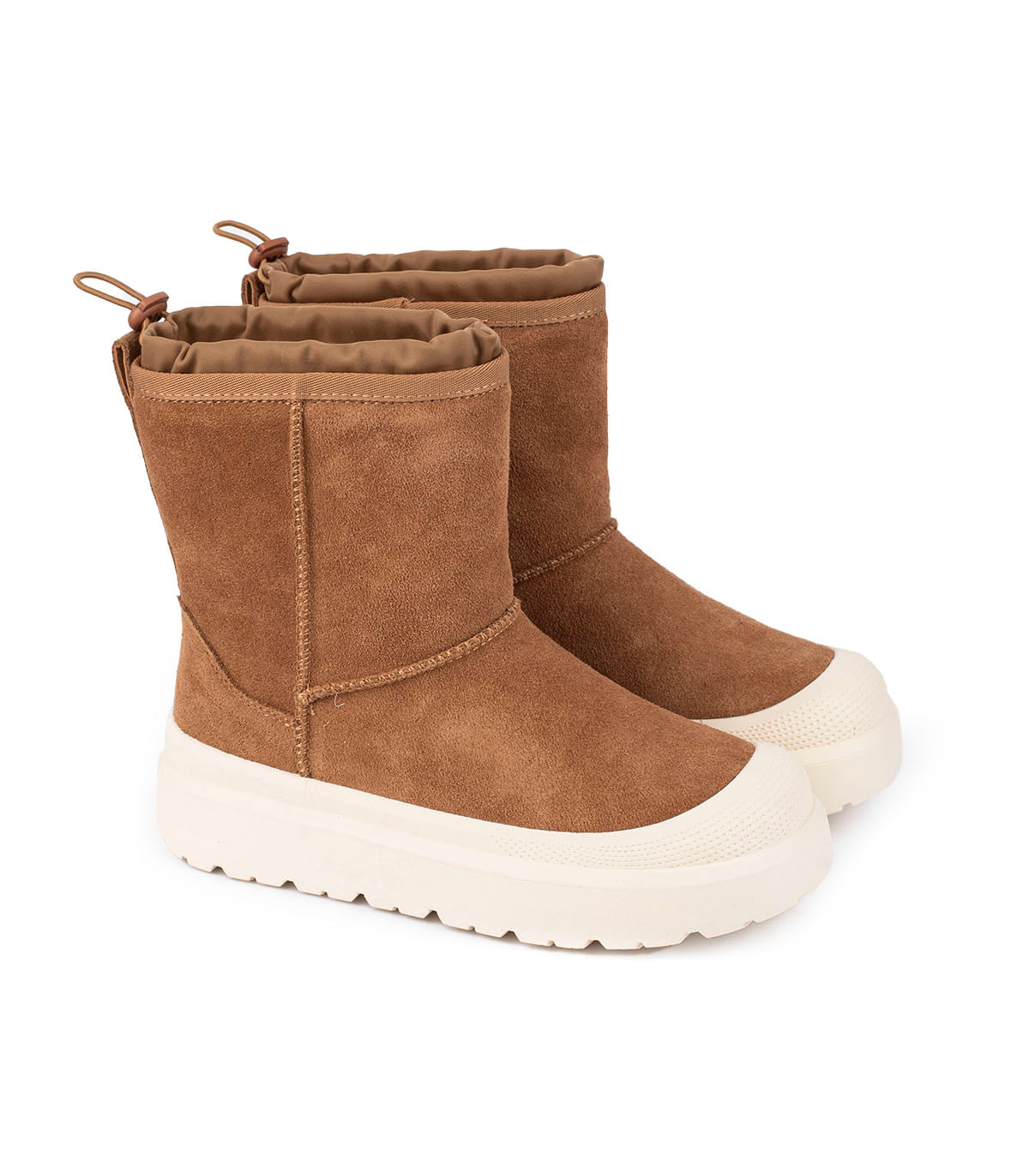 Bota corta de gamuza con plataforma y con interior acolchado — imagen 5