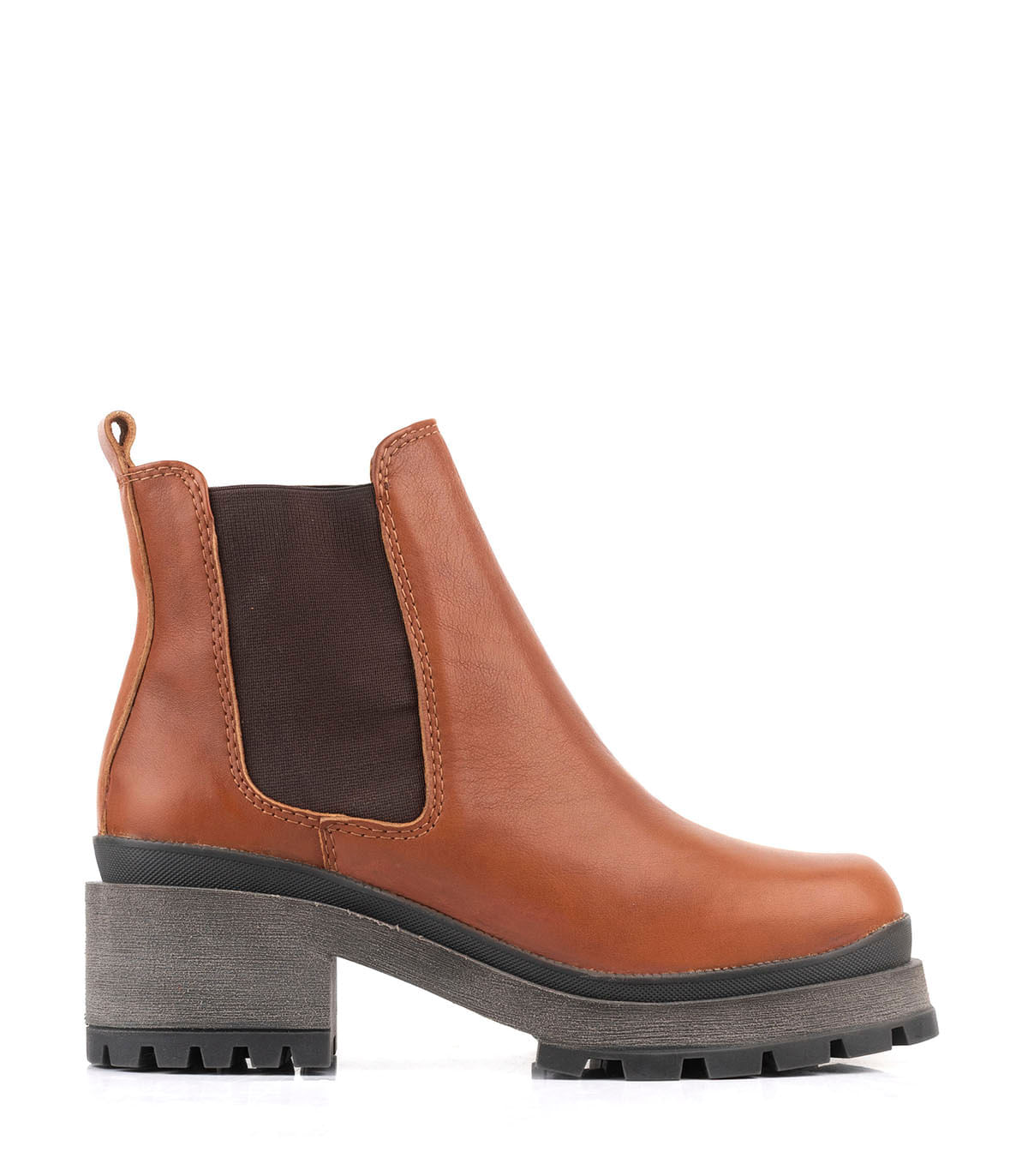 Batistella botas cortas chelsea de cuero con base chunky