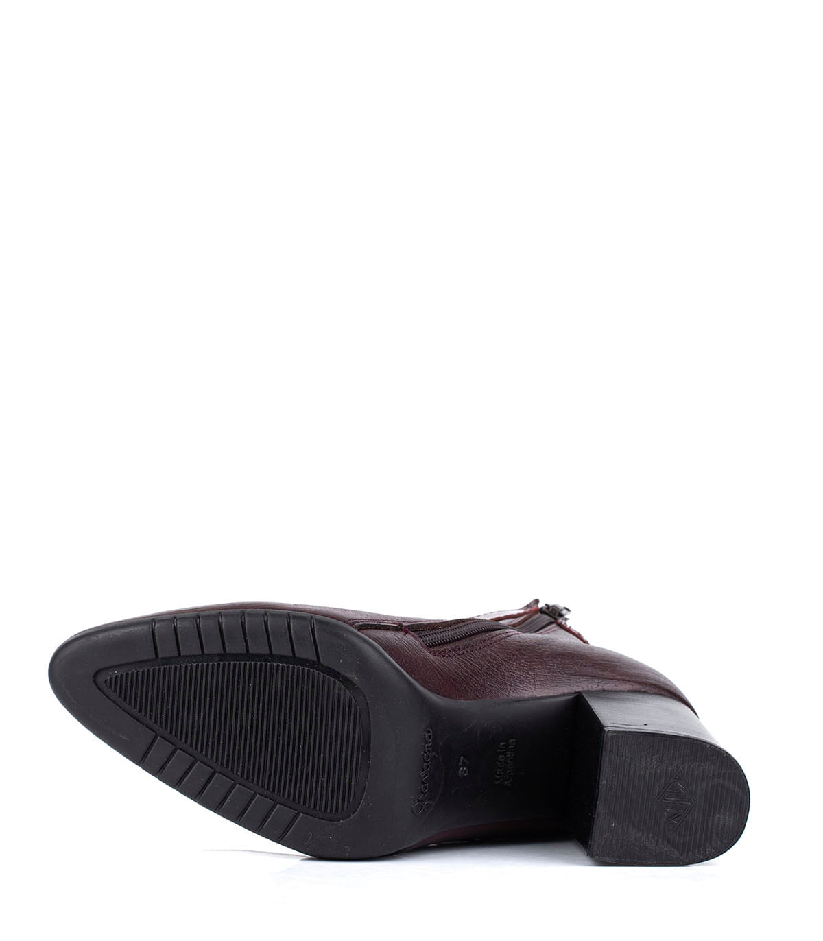 Bota corta de cuero con detalle de hebilla — imagen 3