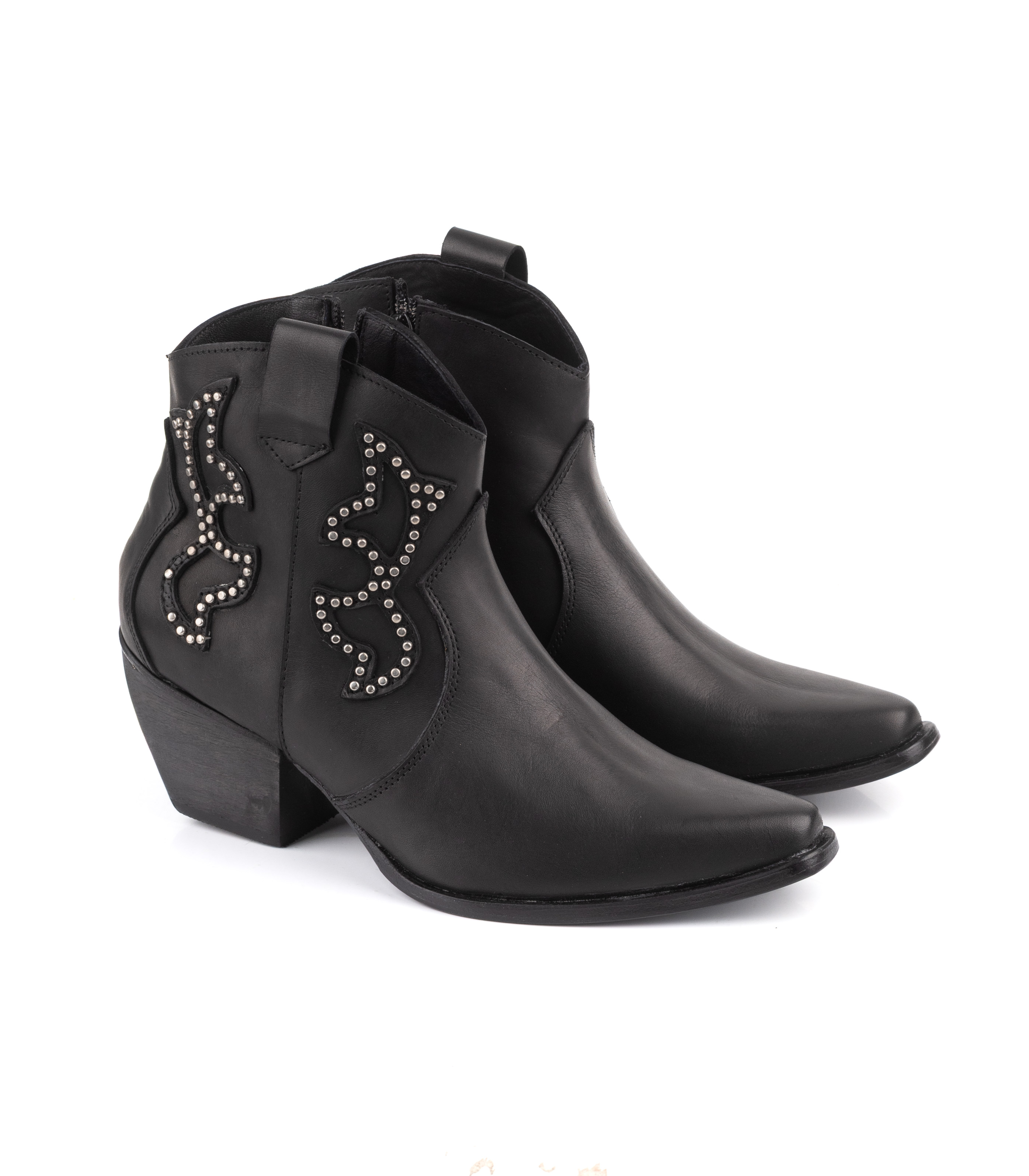Botas texanas de cuero con detalle de tachas — imagen 5
