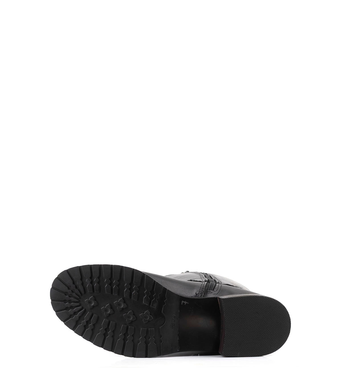 Bota alta en cuero con detalle trenzado — imagen 3
