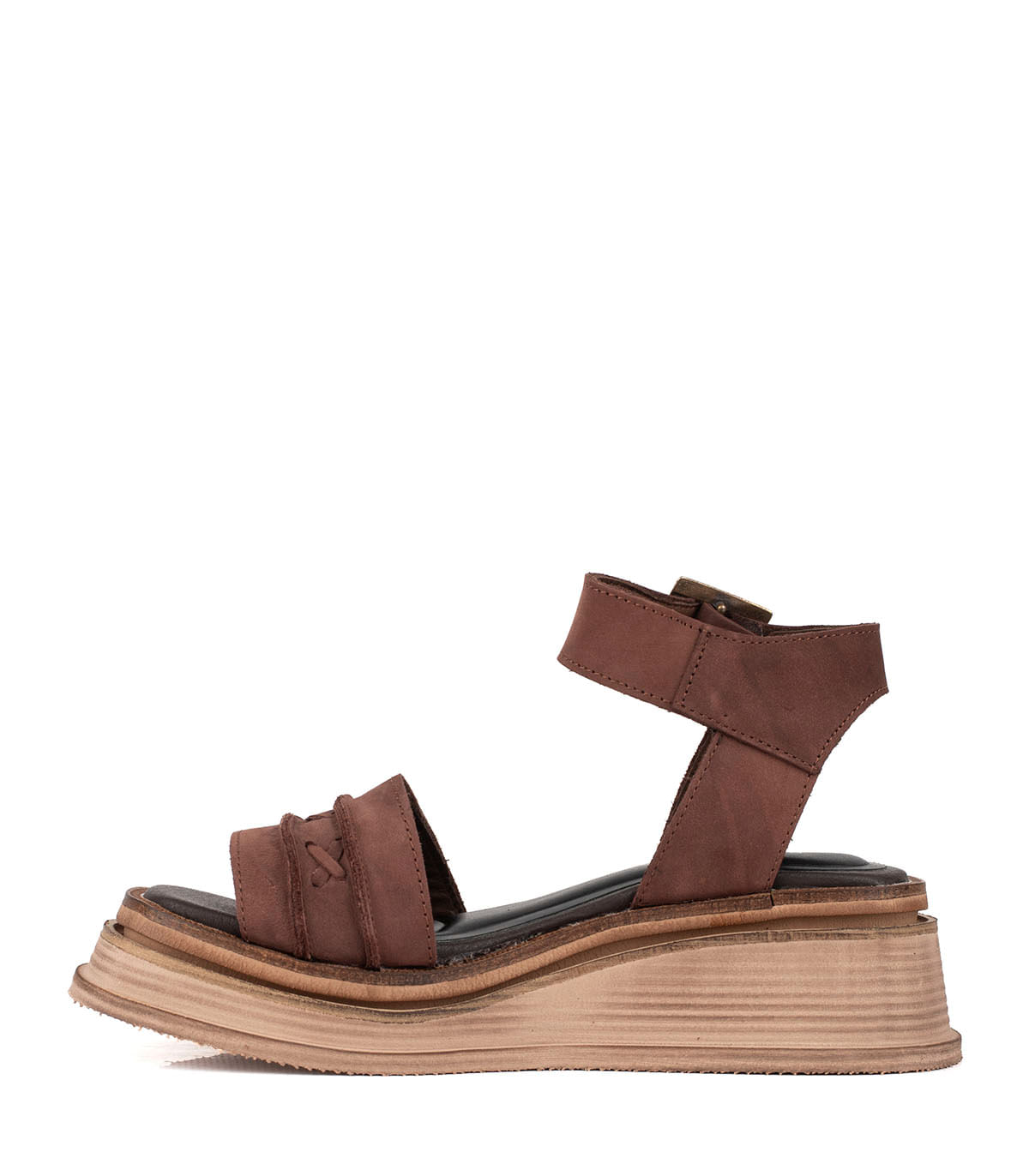 Sandalia de cuero con plataforma – Batistella — imagen 2