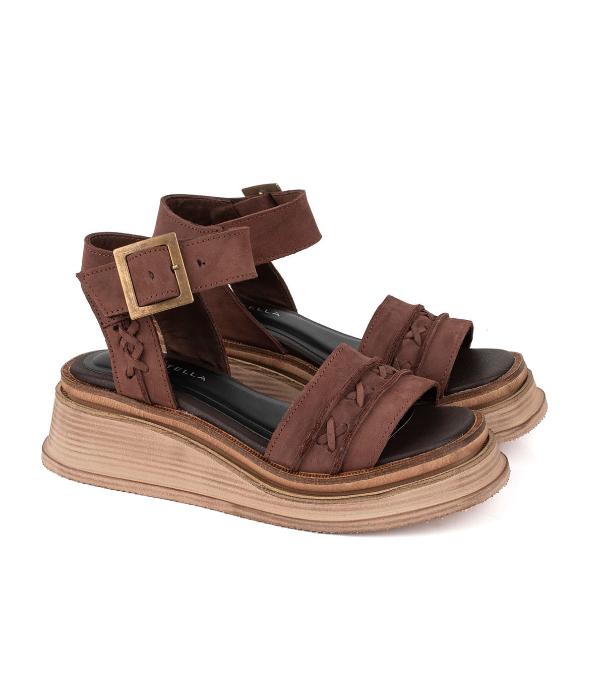 Sandalia de cuero con plataforma – Batistella — imagen 5