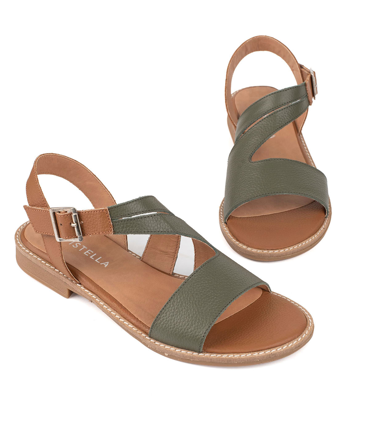 Sandalias bajas de cuero