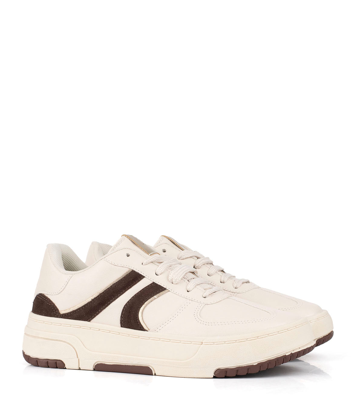 Zapatilla urbana de simil cuero con plataforma — imagen 4