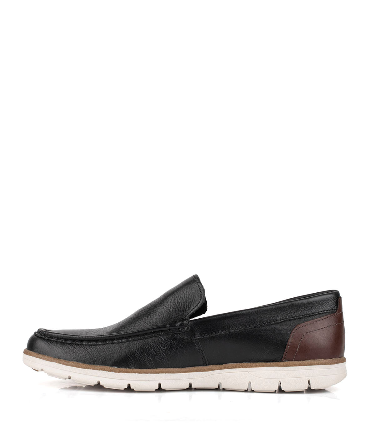 Mocasín casual de cuero con suela flexible camel Batistella — imagen 2