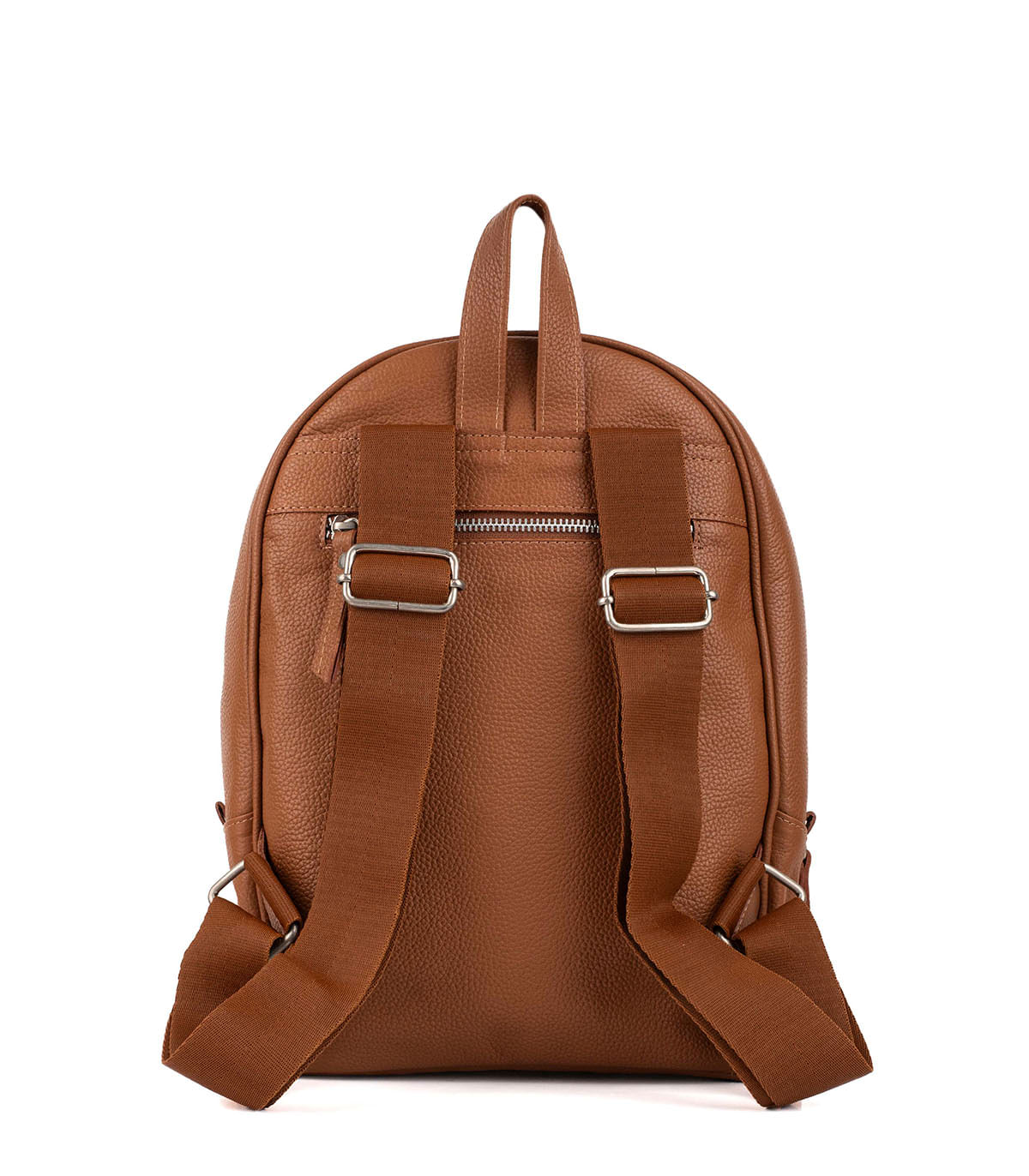 Mochila de cuero graneado con bolsillo frontal — imagen 3