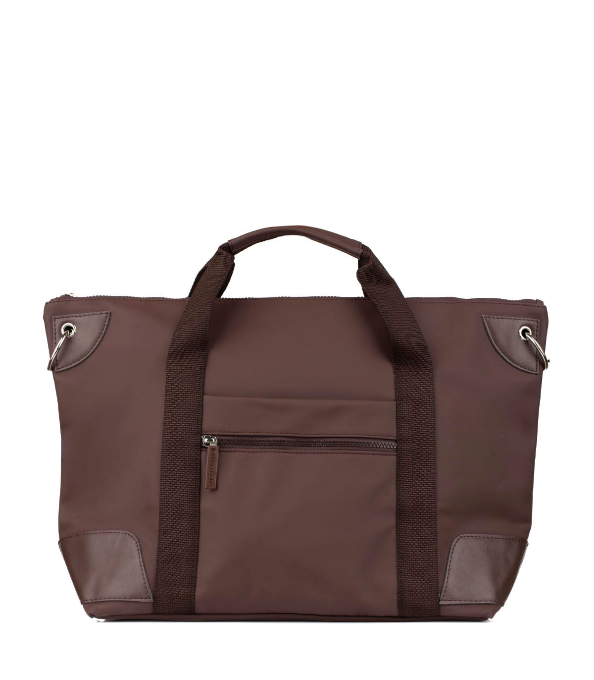 Maxi bolso deportivo en simil cuero