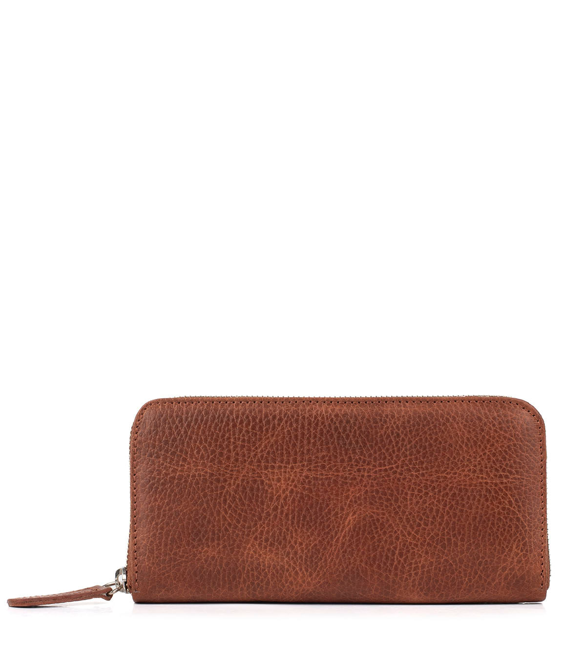 Billetera rectangular de cuero con cierre Batistella