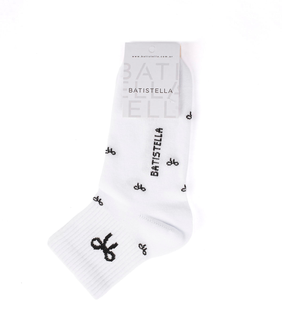 Medias estampadas con logo Batistella